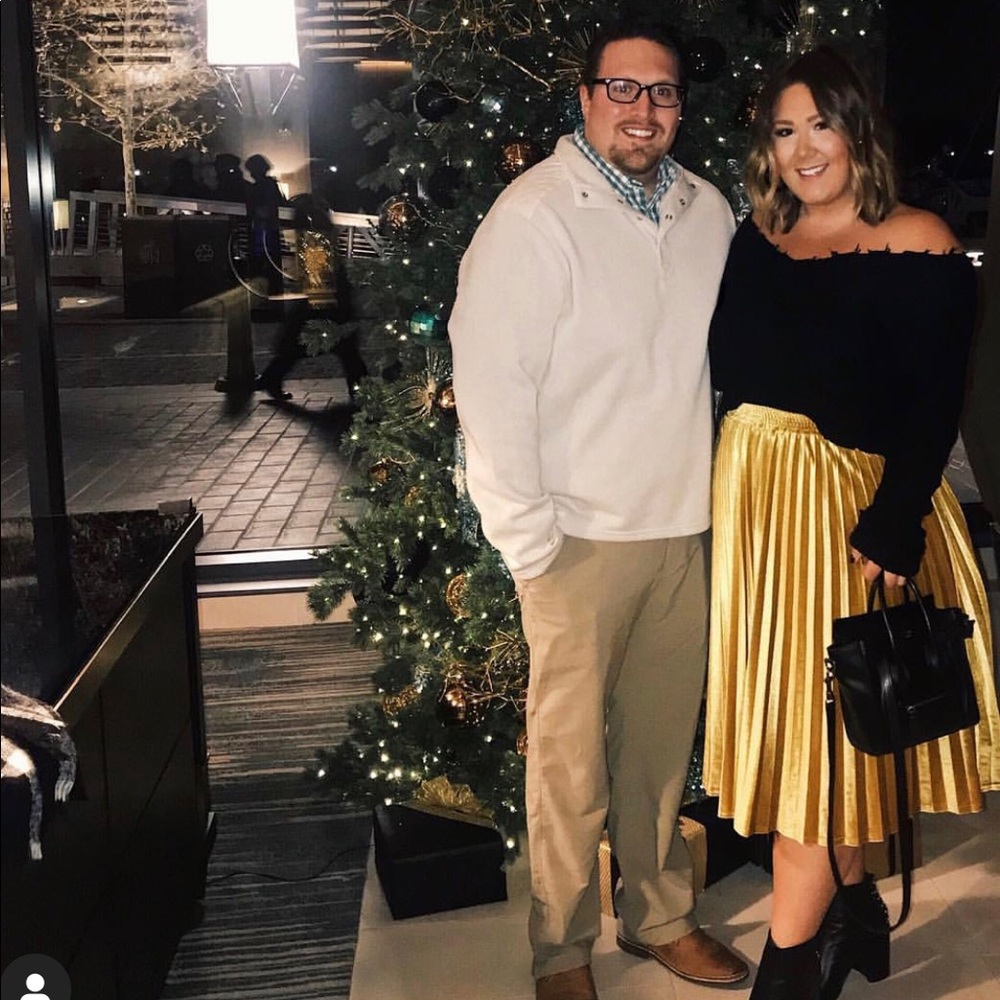 Velvet Midi Skirt